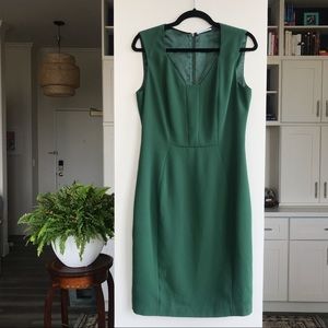 TAHARI Green Sheath Dress